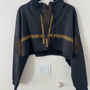 LF Black Zip Jacket with Mesh Accents